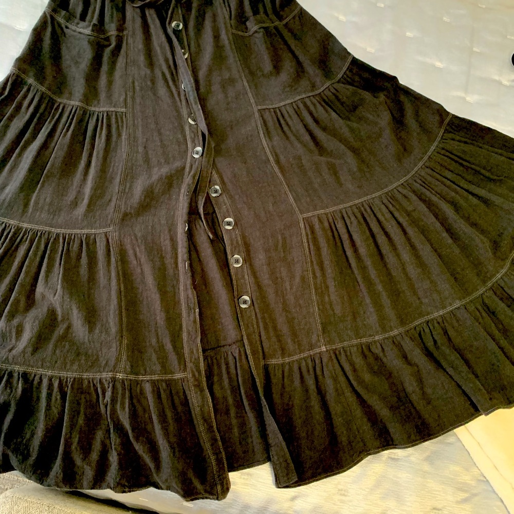 Three people linen dress
